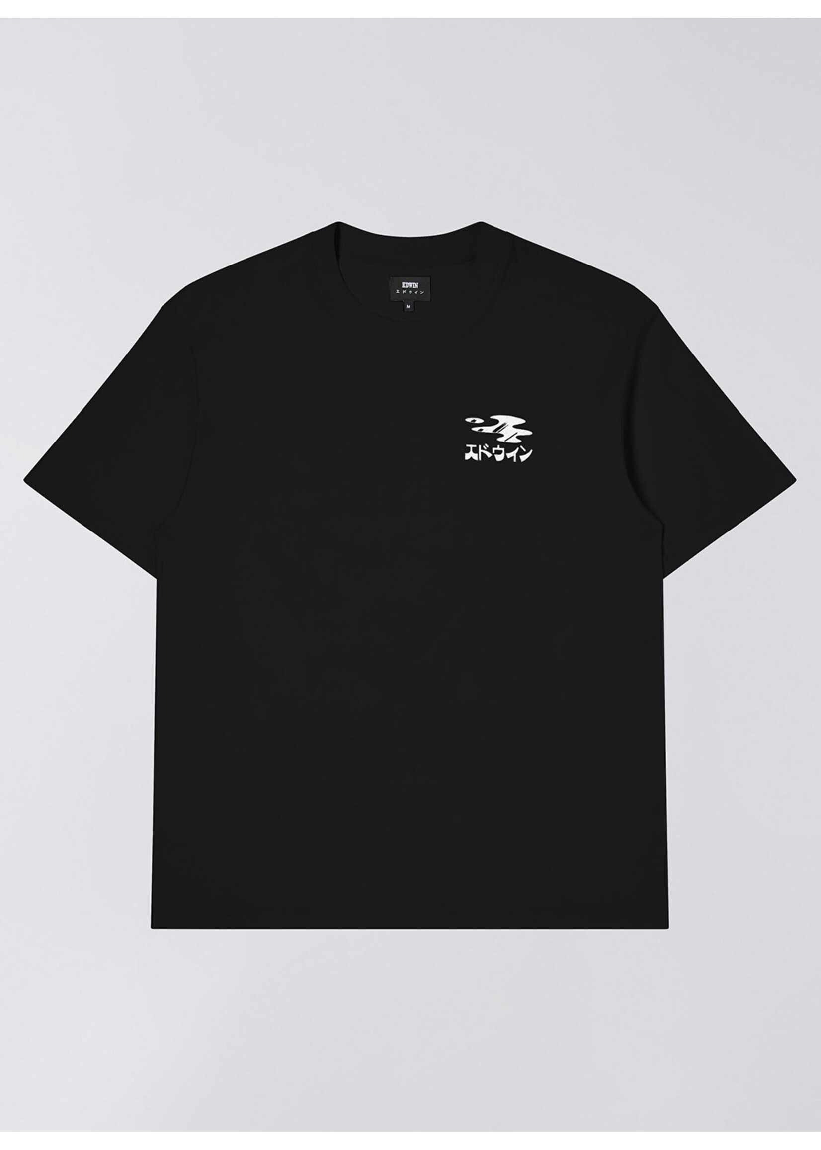 Edwin Stay Hydrated Tee Black Garment Washed