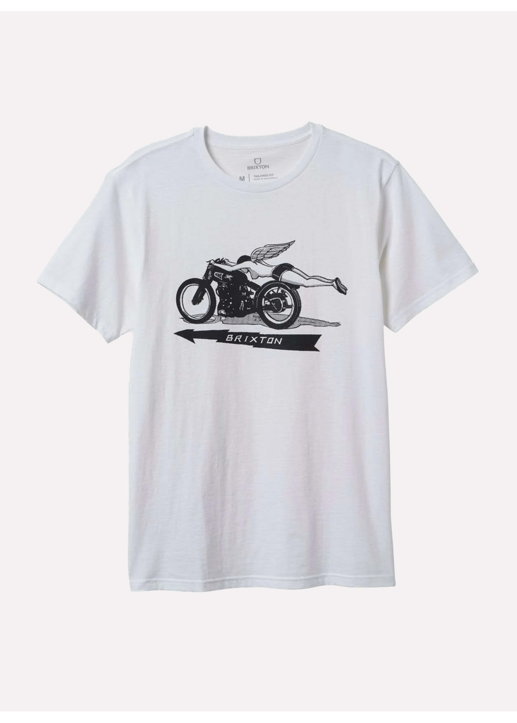 Brixton 20th Anniv Flyer S/S Tlrt White 17200-WHITE