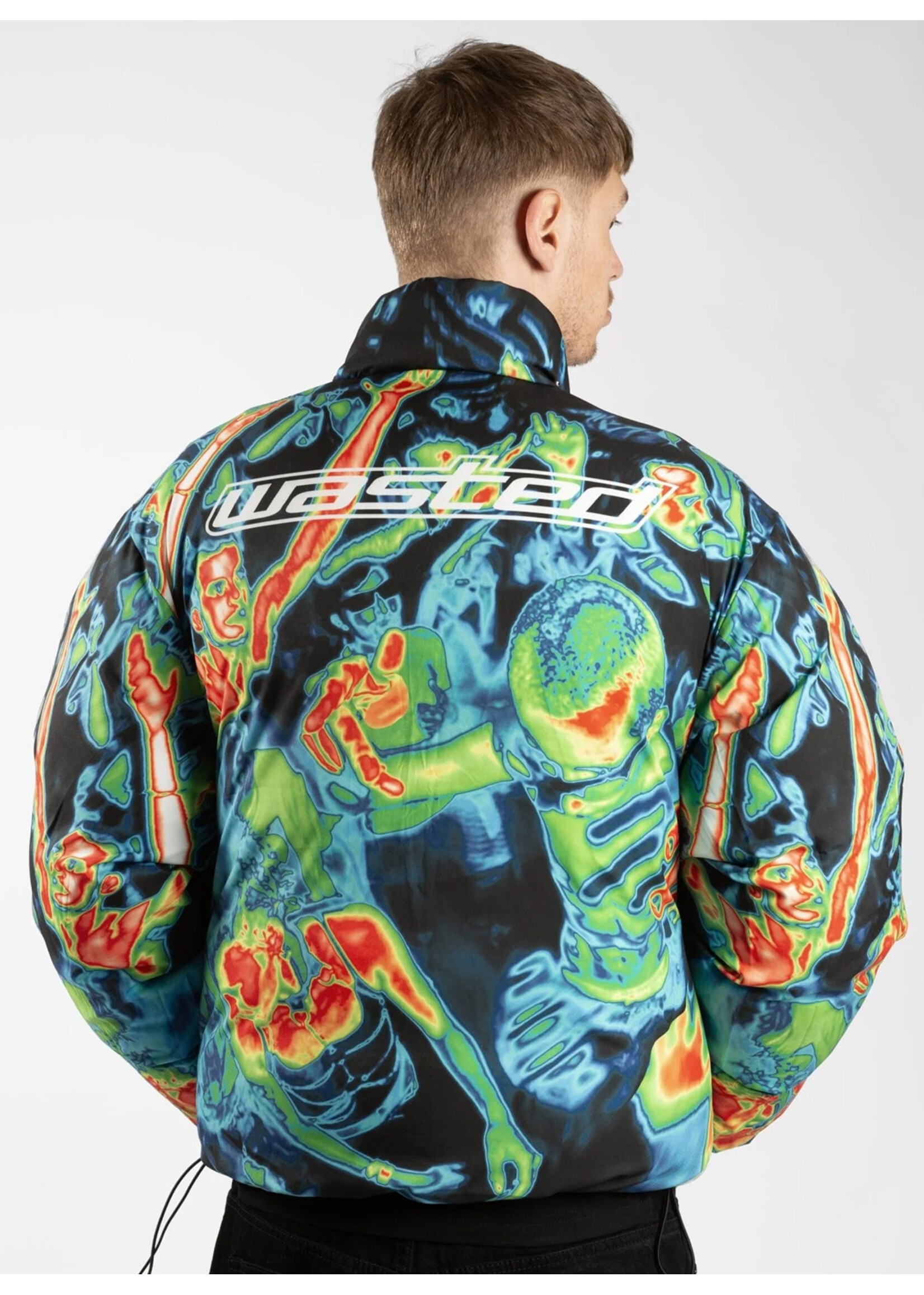Wasted Paris Fusion Puffer Jacket Black WP24CJK02