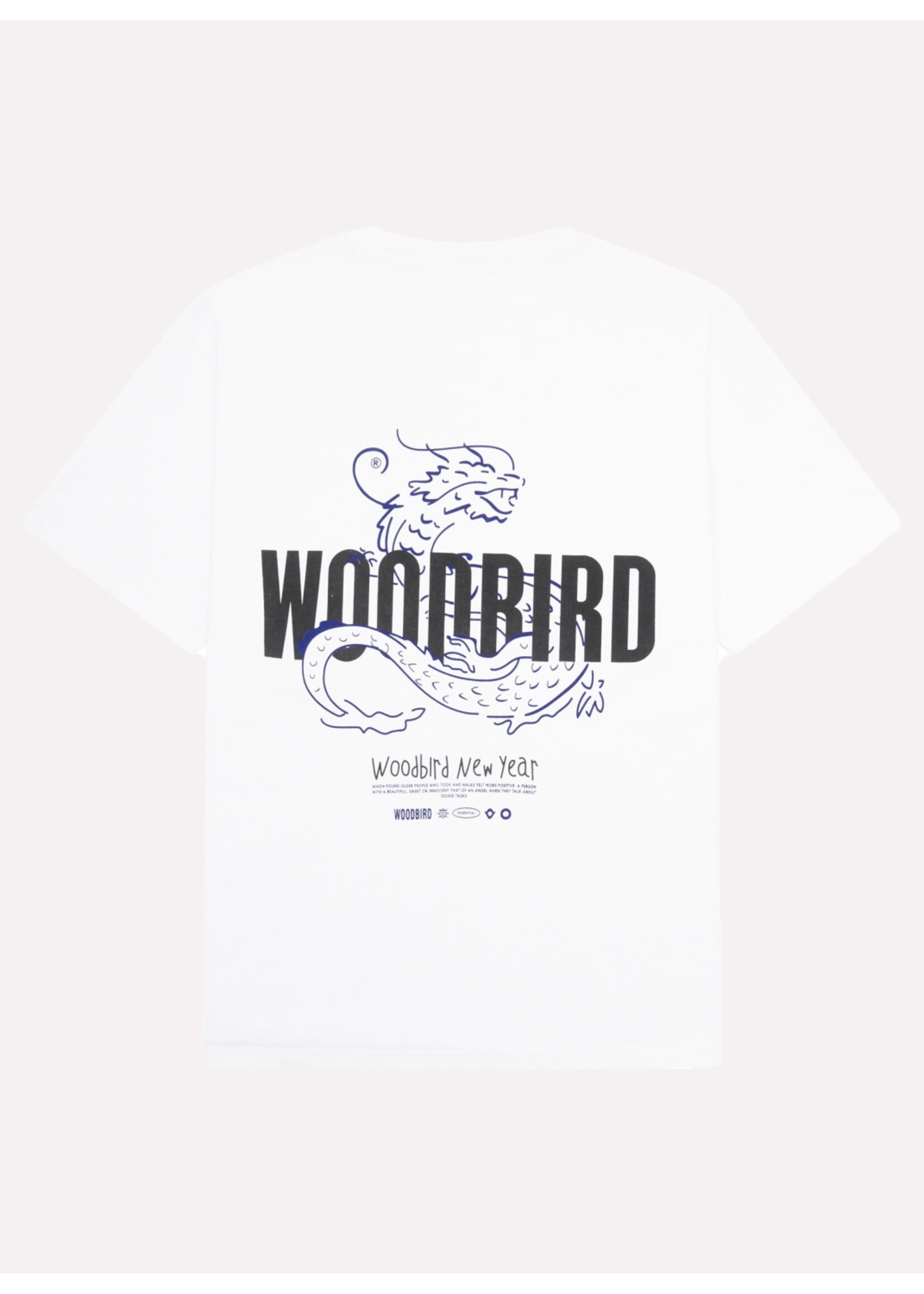 Woodbird WBBaine Dragon Tee White 2446-402