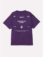 Obey Obey Around The Globe Heavy Tee Pigment Imperial Purple 167924096-IPR