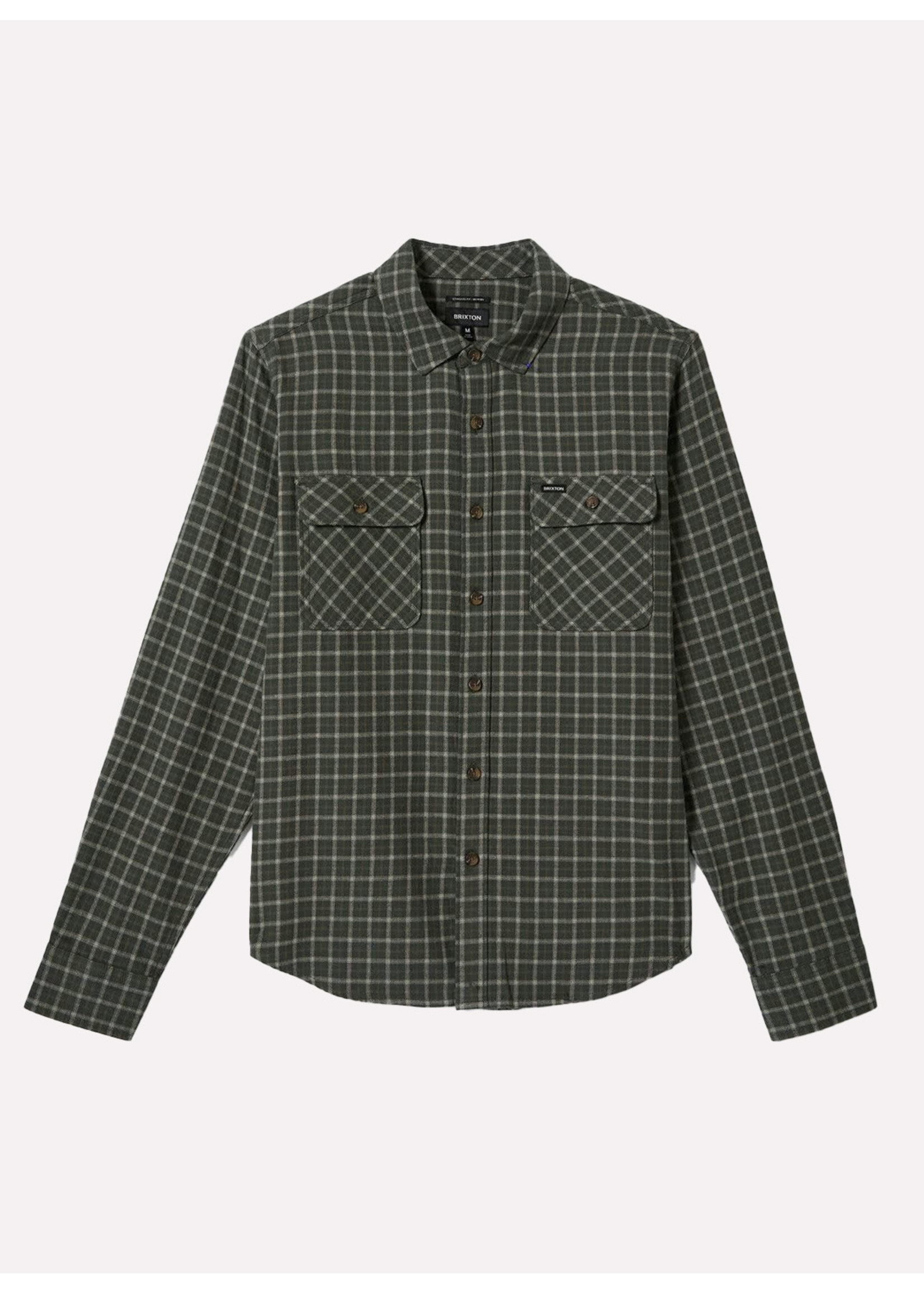 Brixton Bowery LW Ultra Flannel Ivy Green/Whitecap 01391-IVGWC