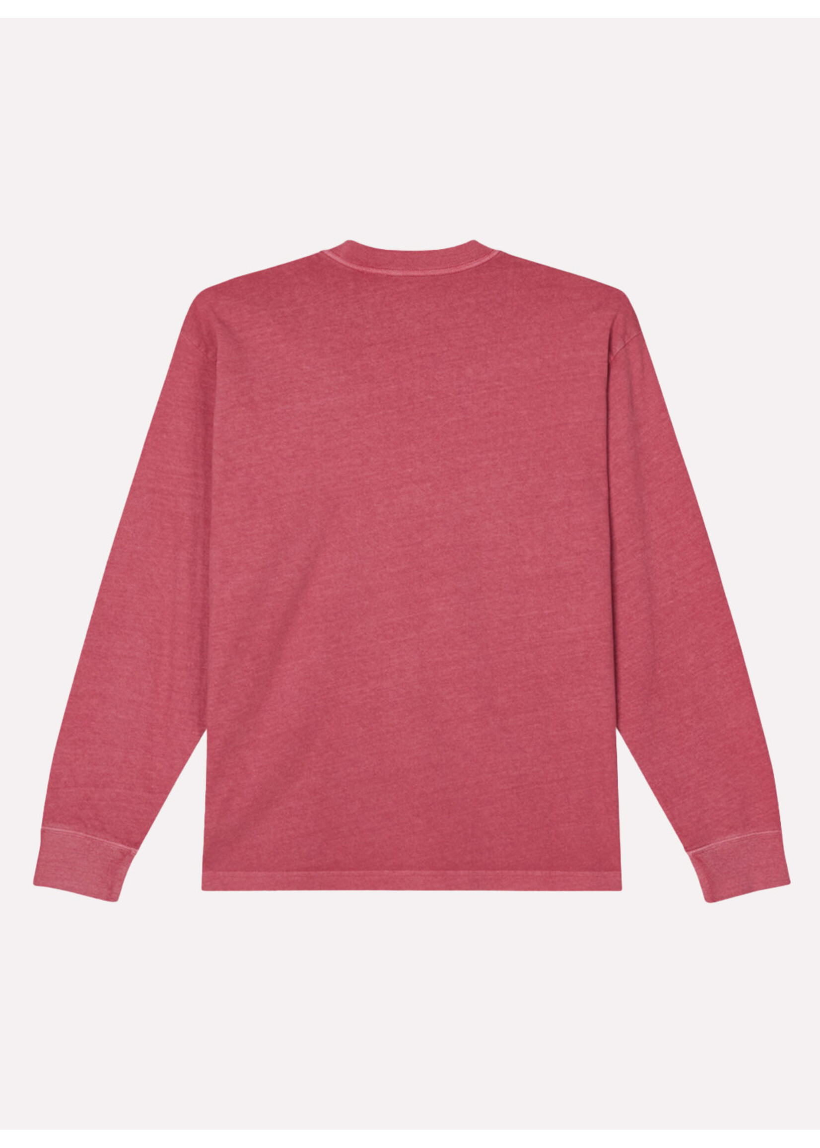 Obey Lowercase Pigment Tee LS Pigment Mineral Red 131030139-MIR