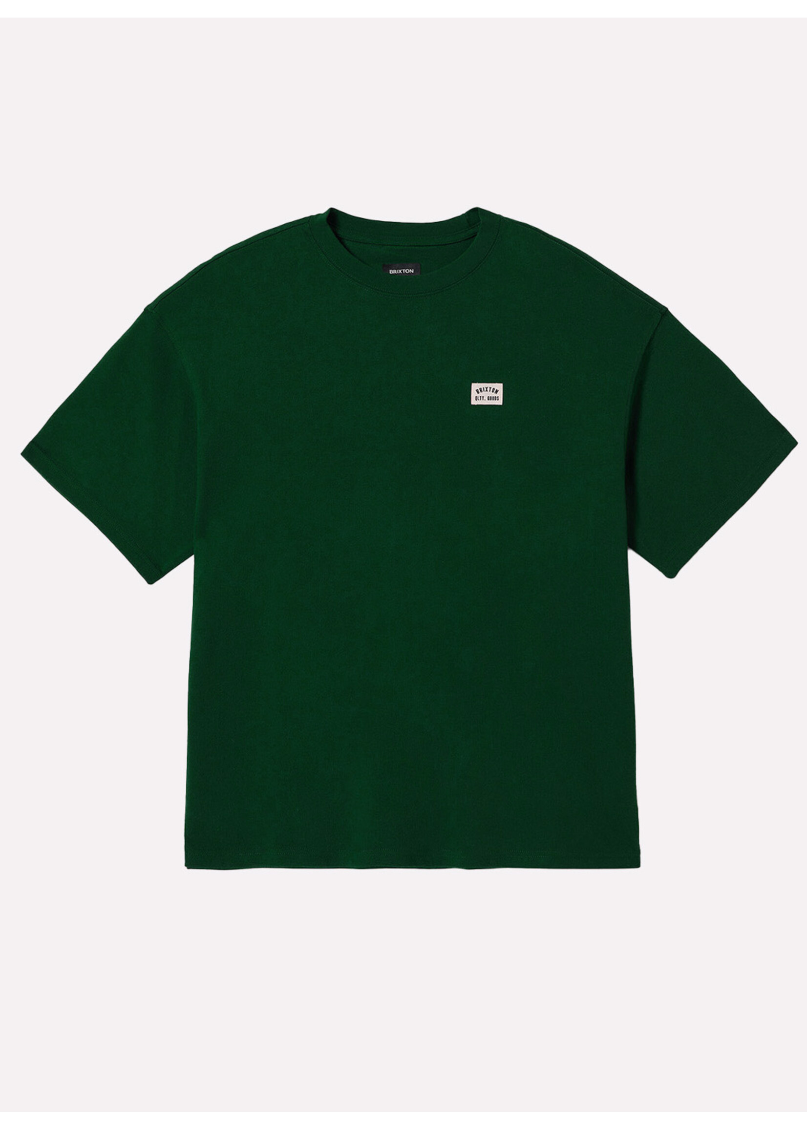 Brixton Woodburn HW Relaxed Tee Deep Emerald Classic Wash 22623-DPECW