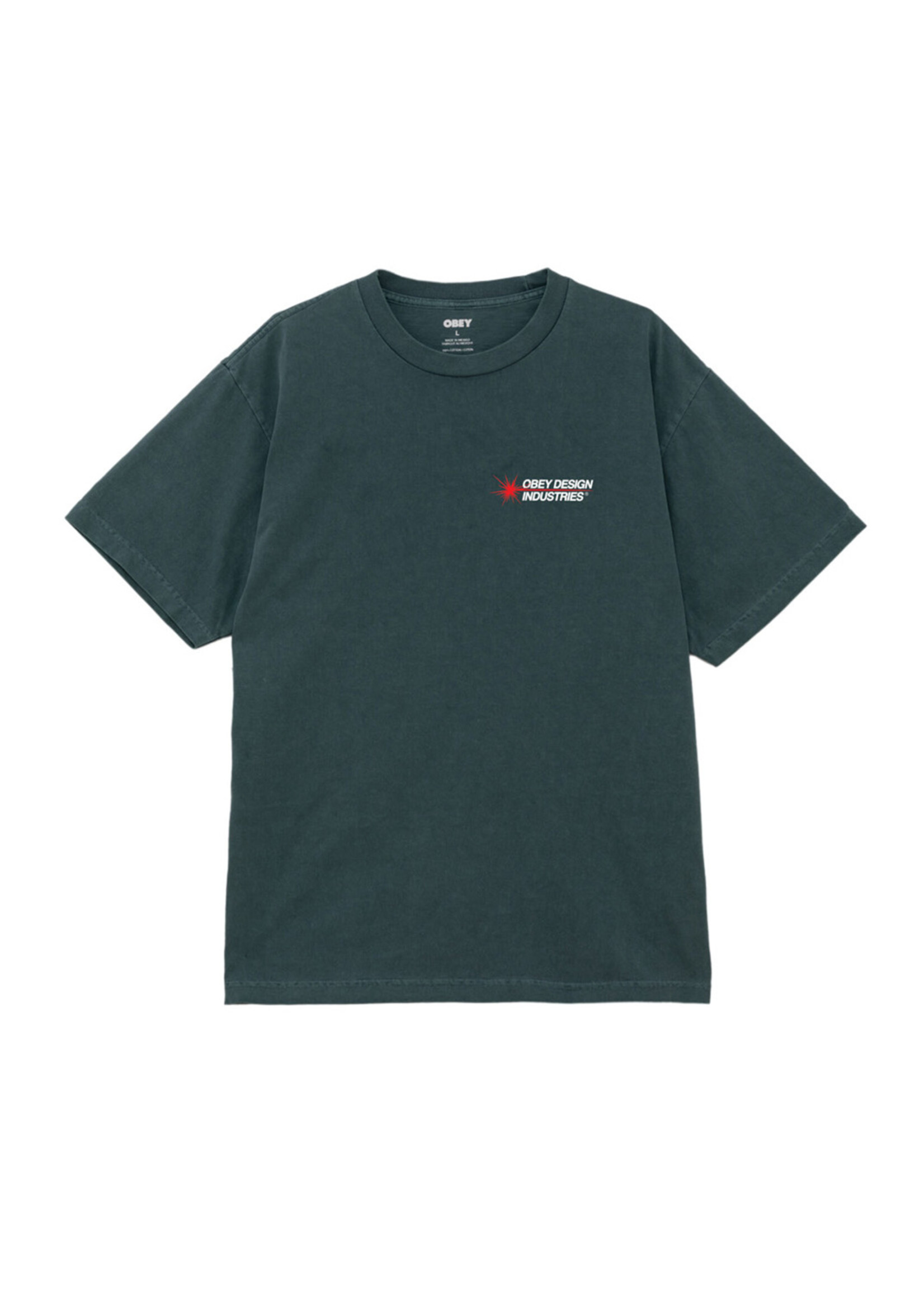 Obey Obey Design Industries Heavy Tee Pigment Rain Forest  167924101-RFR