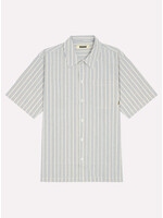 Woodbird WBBanks Stripe Linen Shirt Light Blue 2516-708