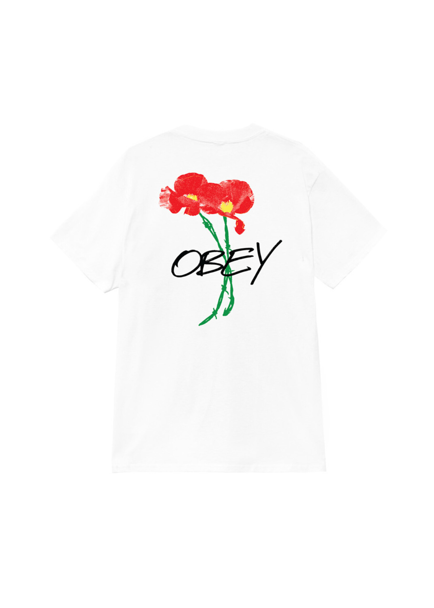 Obey Obey Poppies Tee White 165264123-WHT