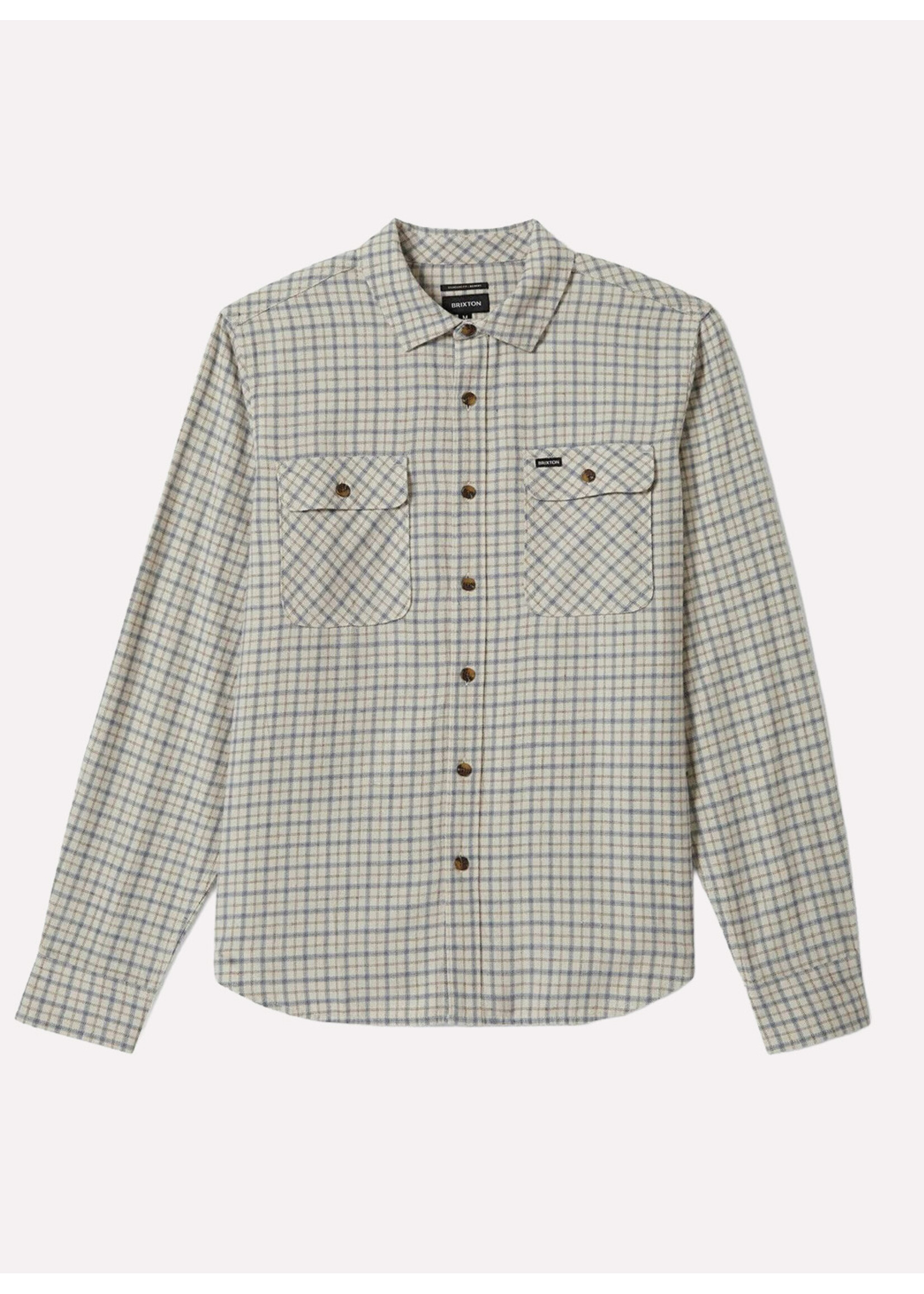 Brixton Bowery LW Ultra Flannel Whitecap/Basalt 01391-WTCBS
