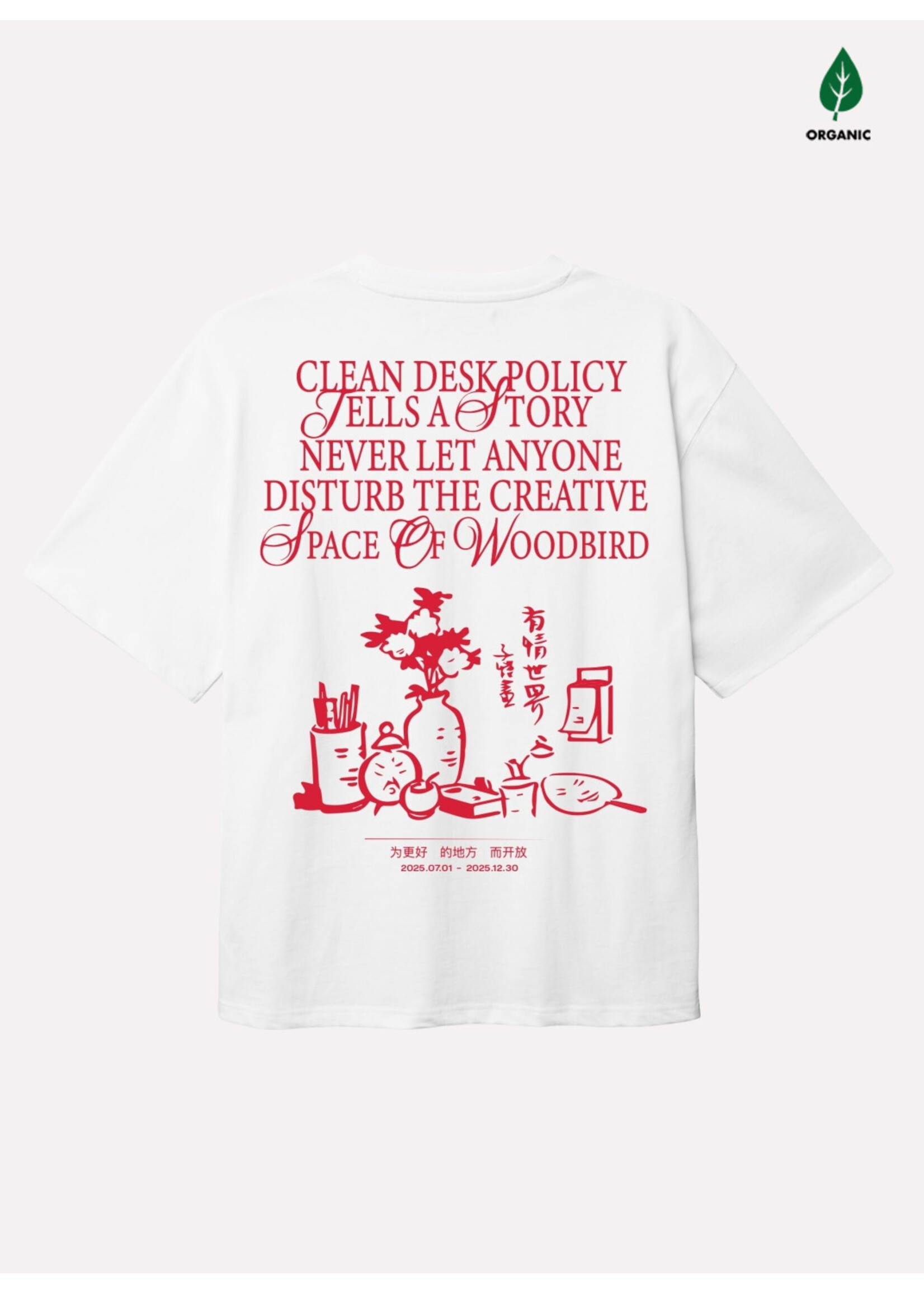 Woodbird WBBaine Space Tee White 2536-405