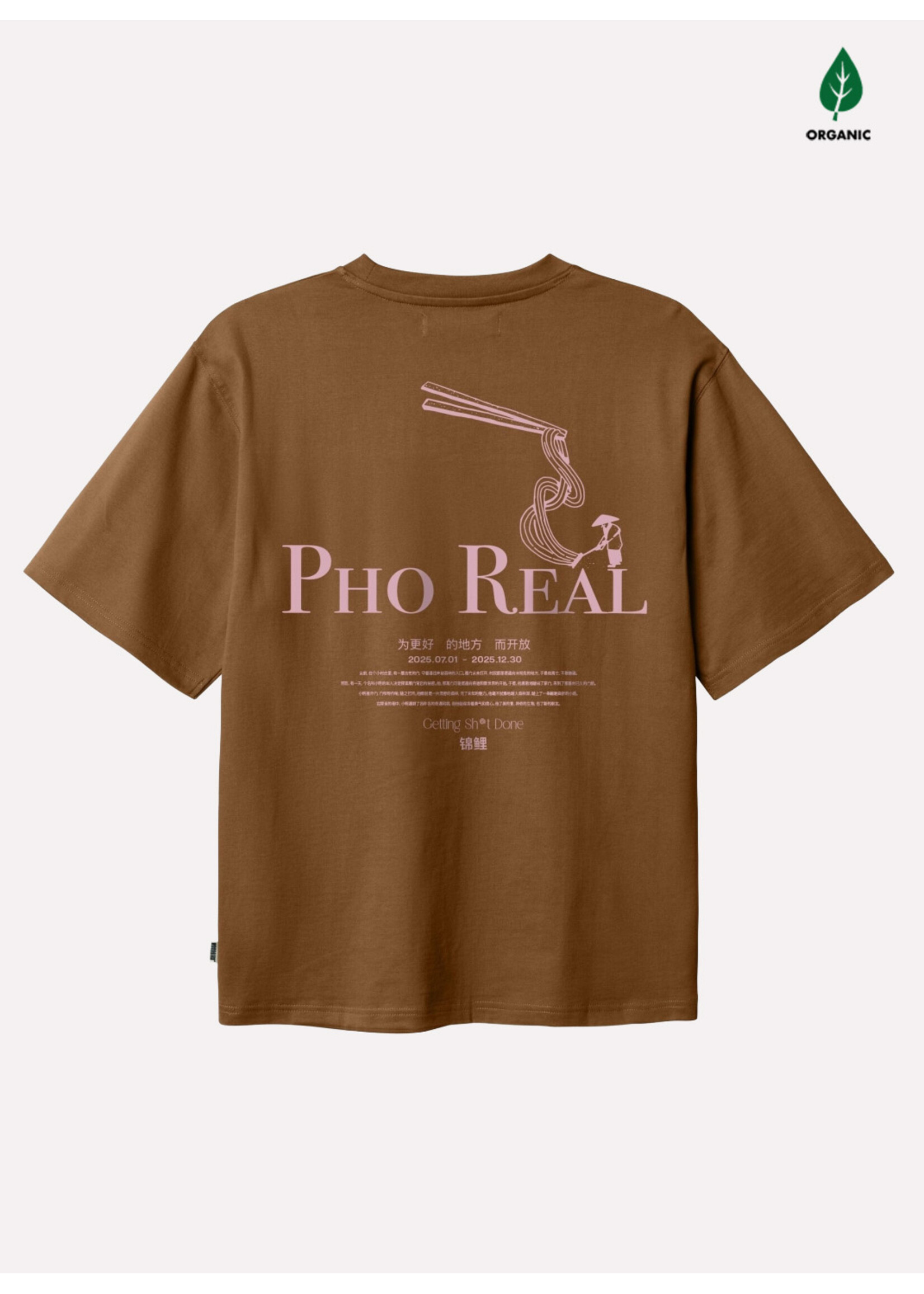 Woodbird WBBeam Pho Tee Dark Brown 2536-404