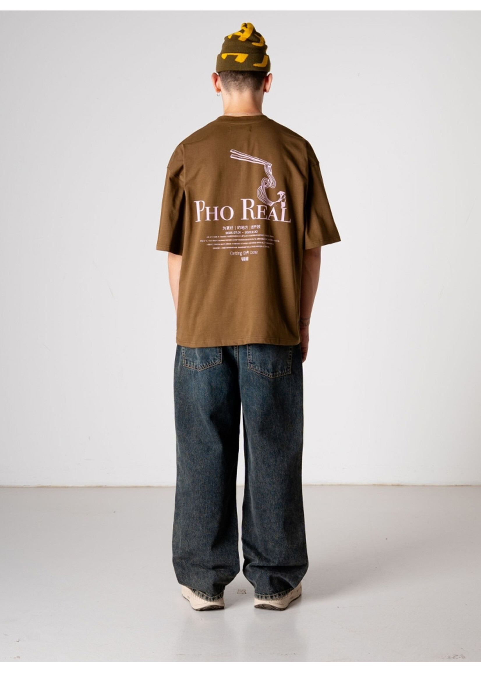 Woodbird WBBeam Pho Tee Dark Brown 2536-404