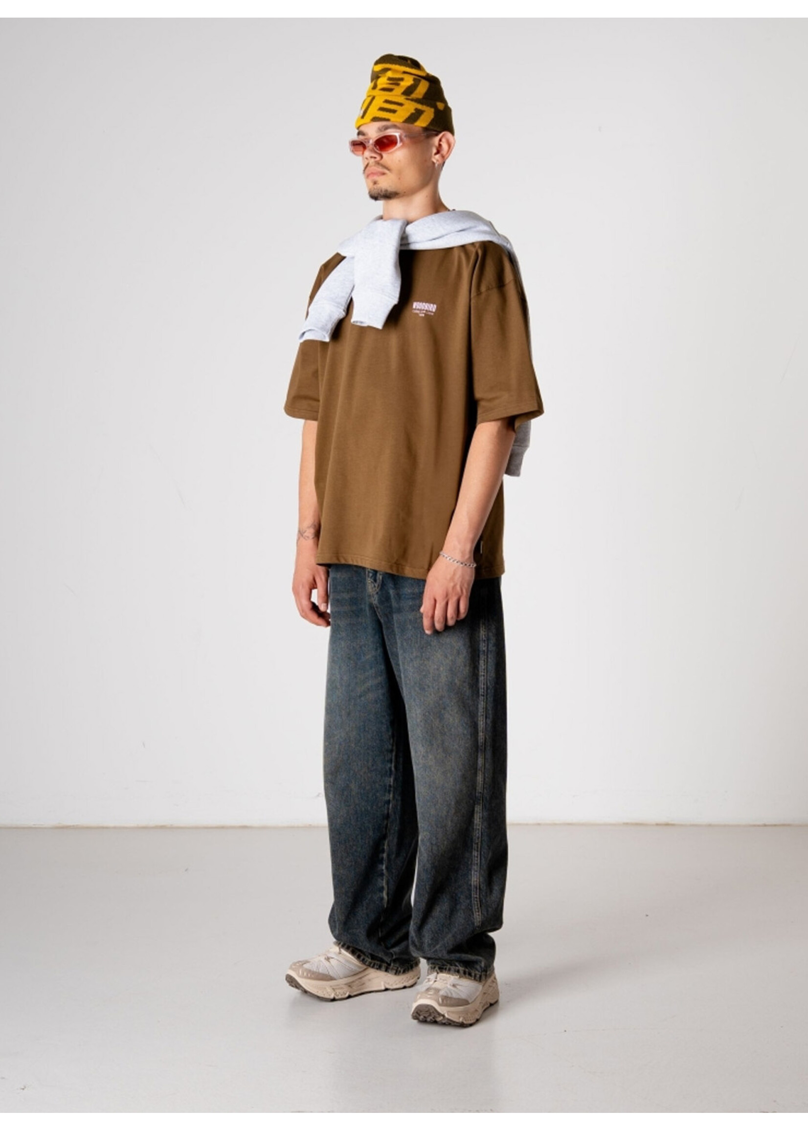 Woodbird WBBeam Pho Tee Dark Brown 2536-404