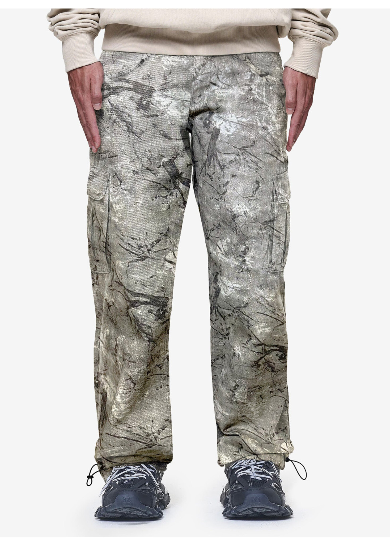 Vertere Berlin Tetra Aop Cargo Pants Olive VER-P77-OLI