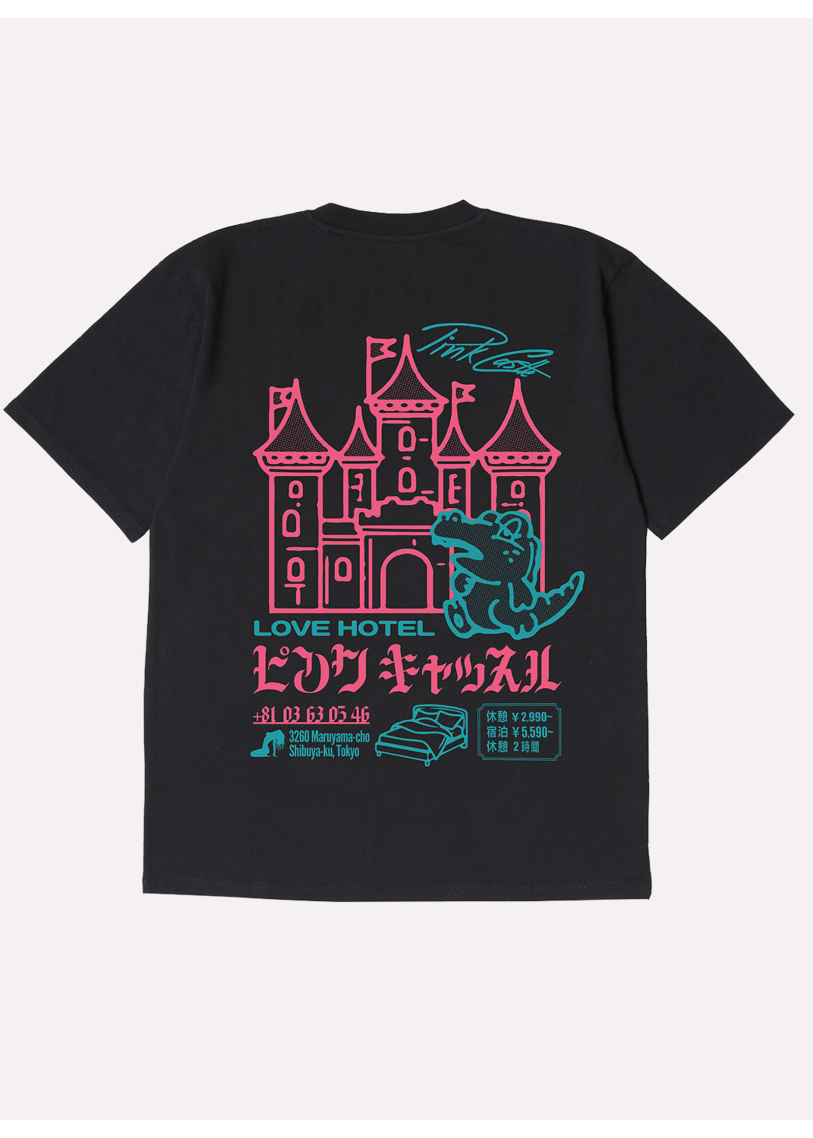 Edwin Pink Castle T-shirt Black I036397