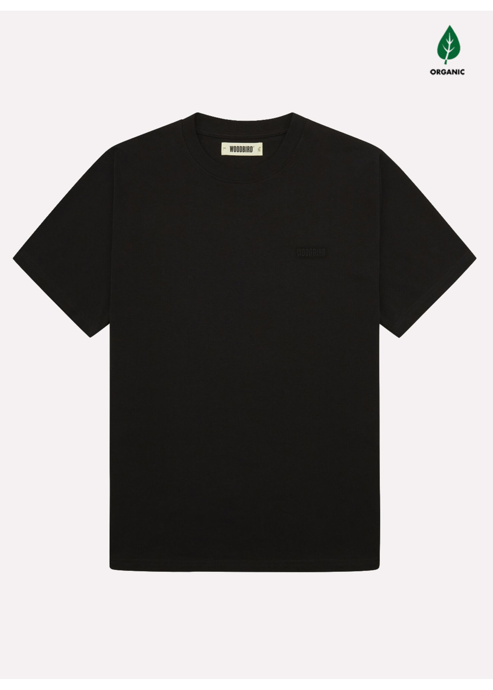 Woodbird WBBaine Base Tee Black 2100-430