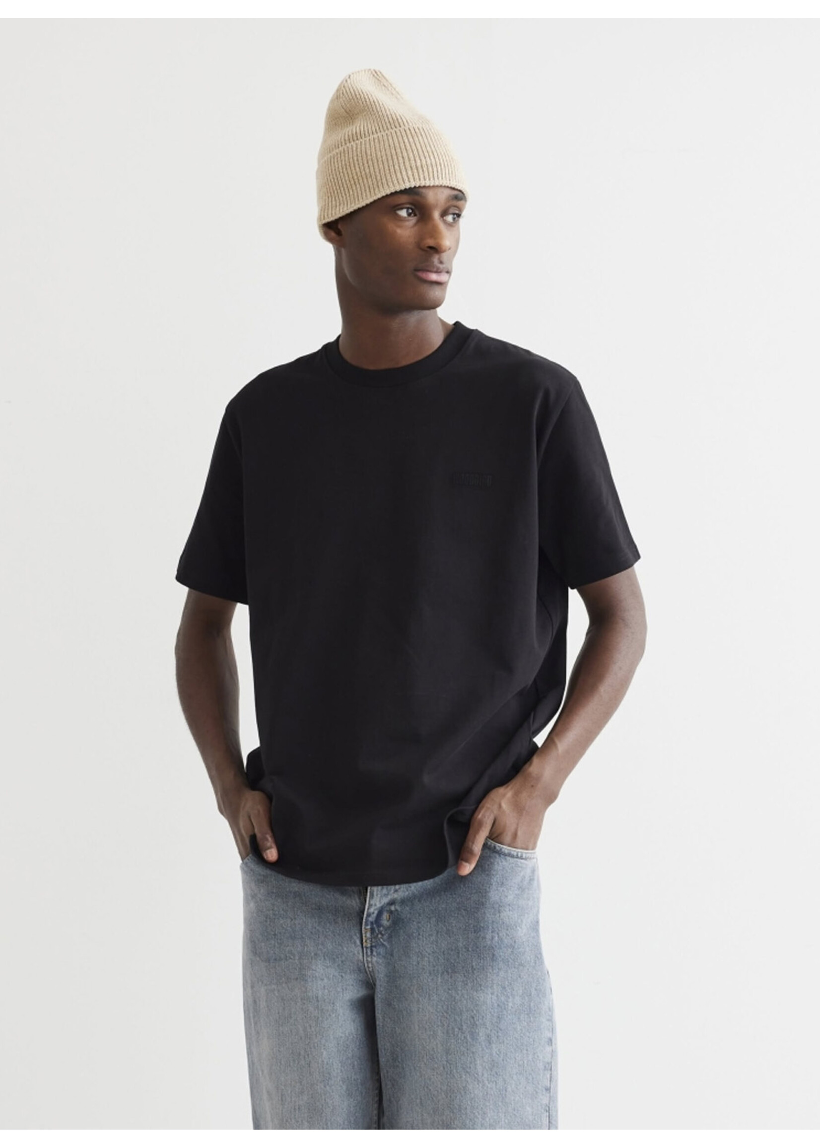 Woodbird WBBaine Base Tee Black 2100-430