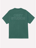 Obey Obey Studios Outline Heavy Tee Rain Forest 167924095-RFR