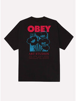 Obey Obey Art Studio Flowers Tee Black 165264234-BLK