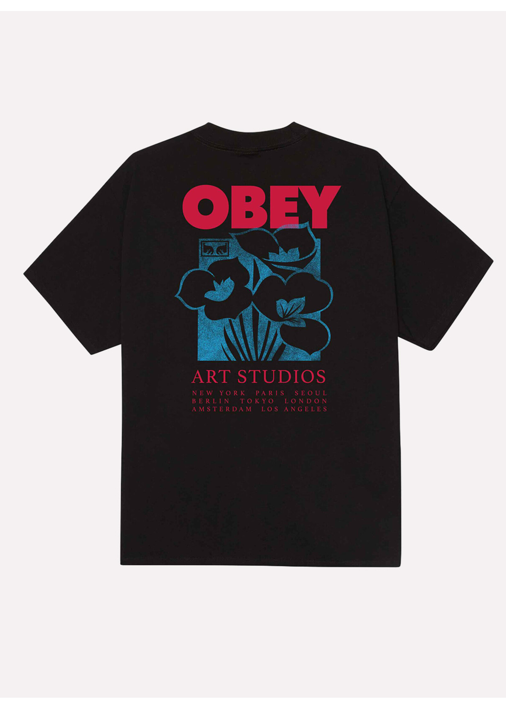 Obey Obey Art Studio Flowers Tee Black 165264234-BLK