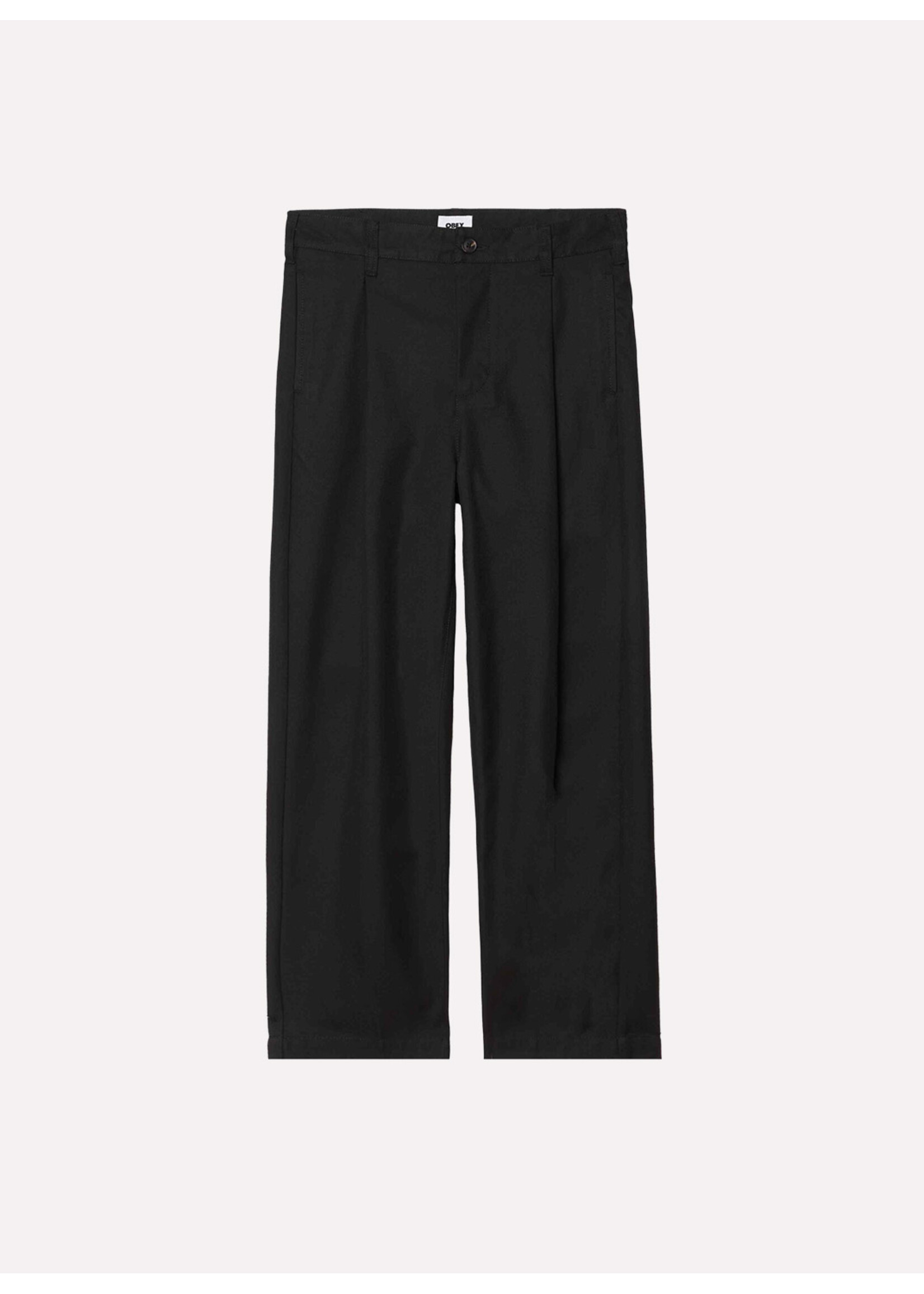 Obey Armel Pleated Pant Black 142020261-BLK