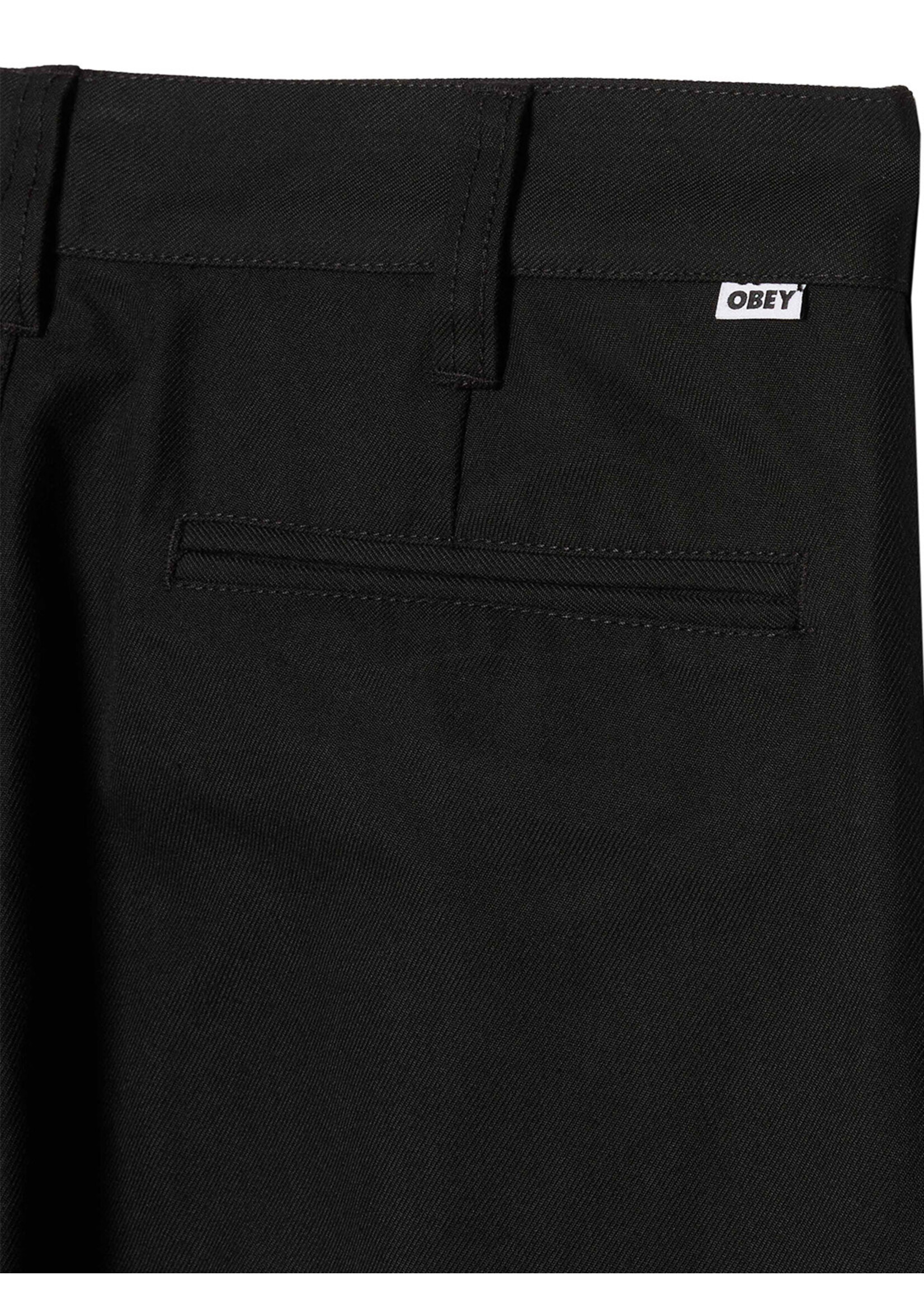 Obey Armel Pleated Pant Black 142020261-BLK