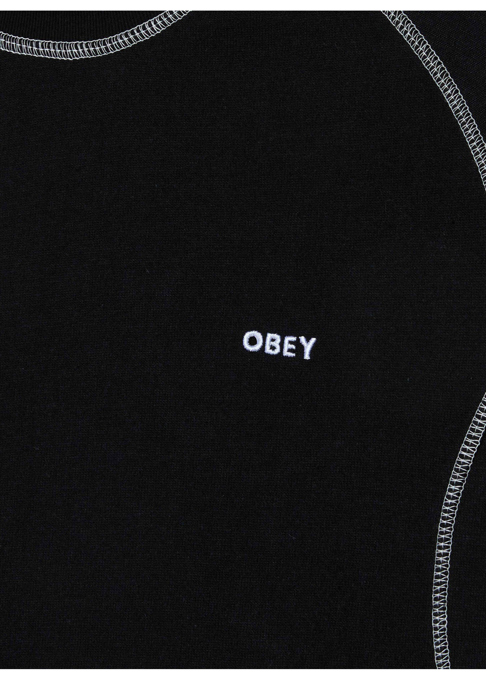 Obey Aaron Contrast Stitch LS Black Multi 131030141-BKM