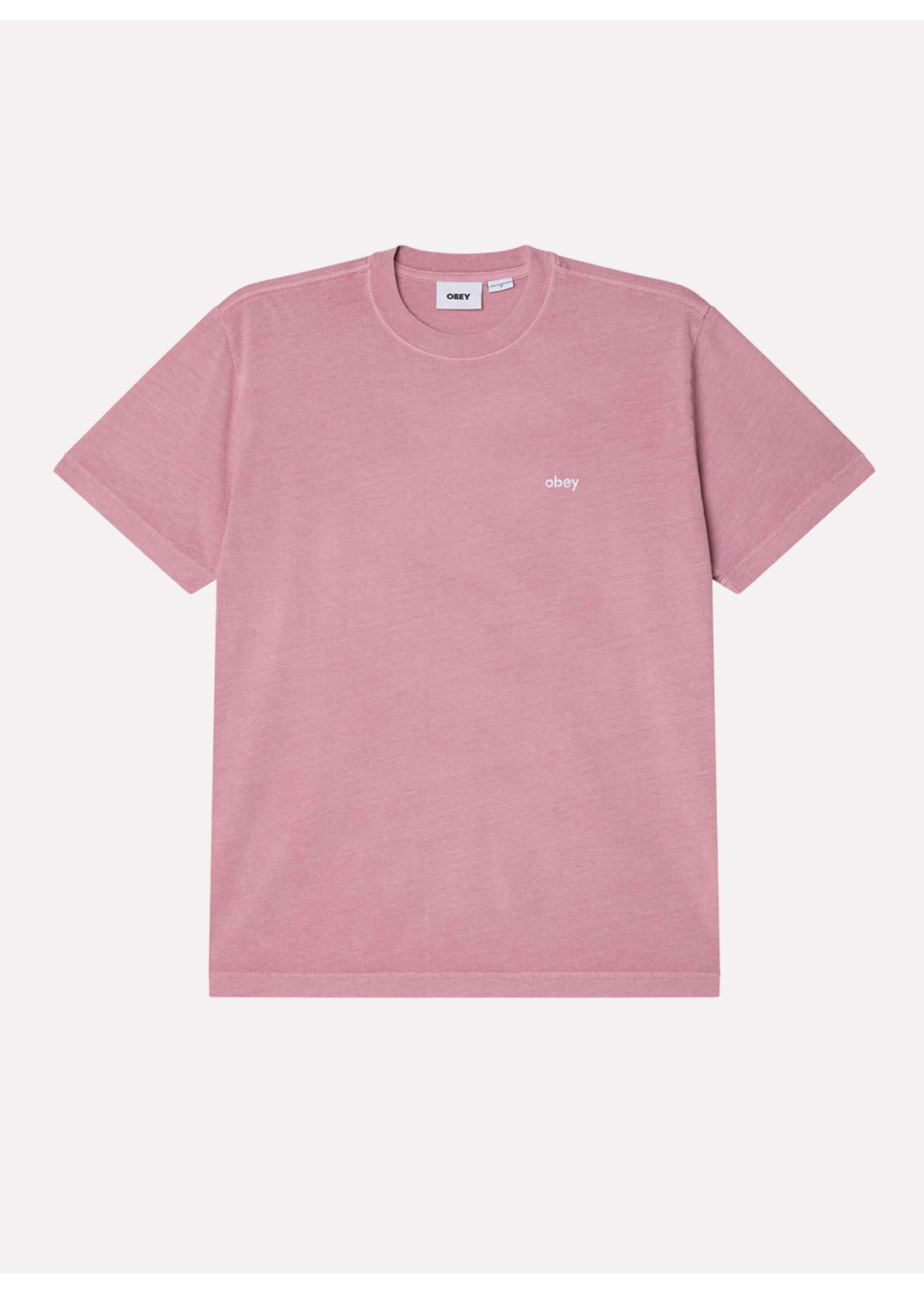 Obey Lowercase Pigment Tee SS Pigment Lilac 131080353-LIL