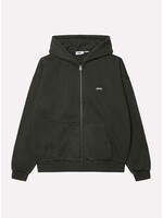 Obey Lowercase Pigment Zip Hood Pigment Pirate Black 112460019-PBA