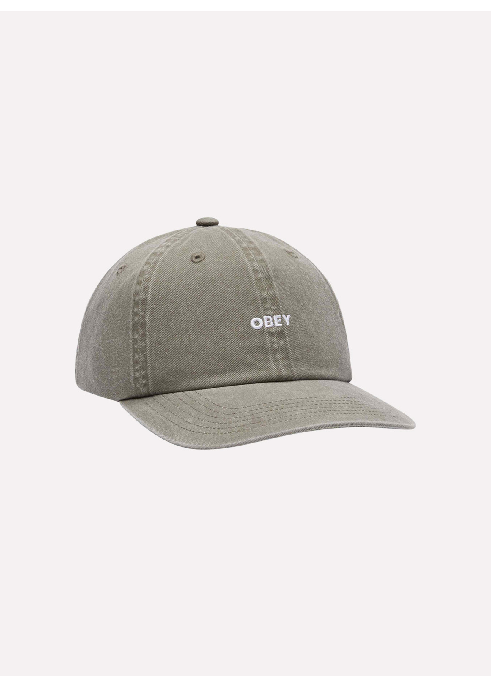 Obey Pigment Bold 6 Panel Strapback Pigment Olive 100580418-OLV