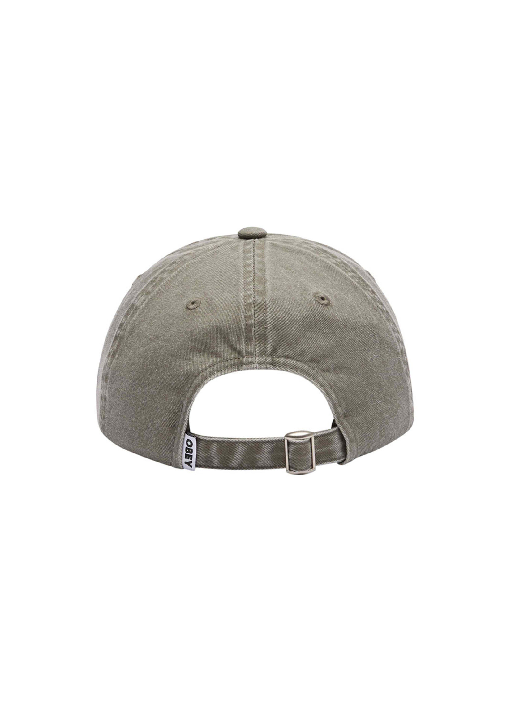 Obey Pigment Bold 6 Panel Strapback Pigment Olive 100580418-OLV