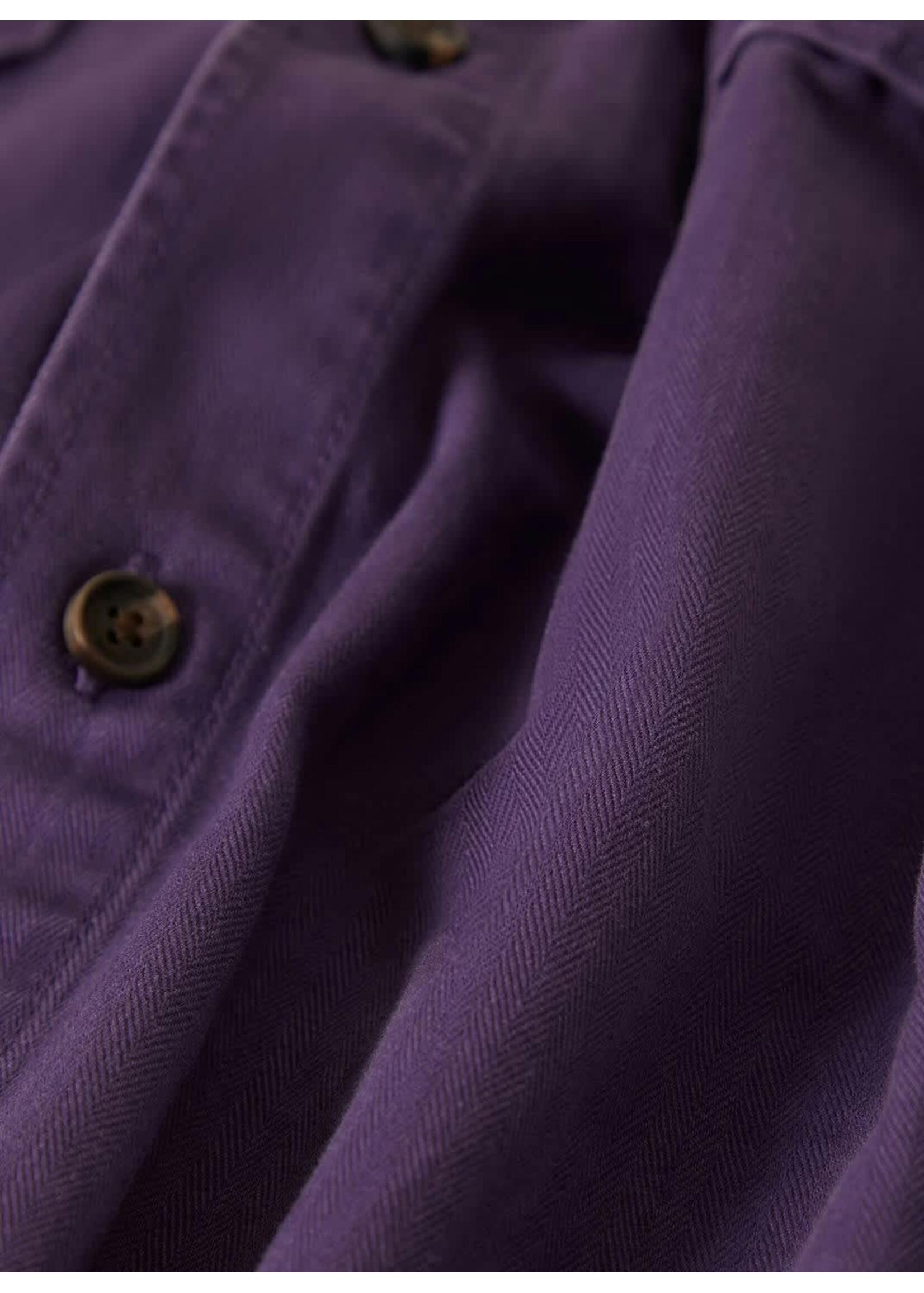 Brixton Herringbone LW Relaxed Overshirt Punk Purple Herringbone 01471-PKPHB