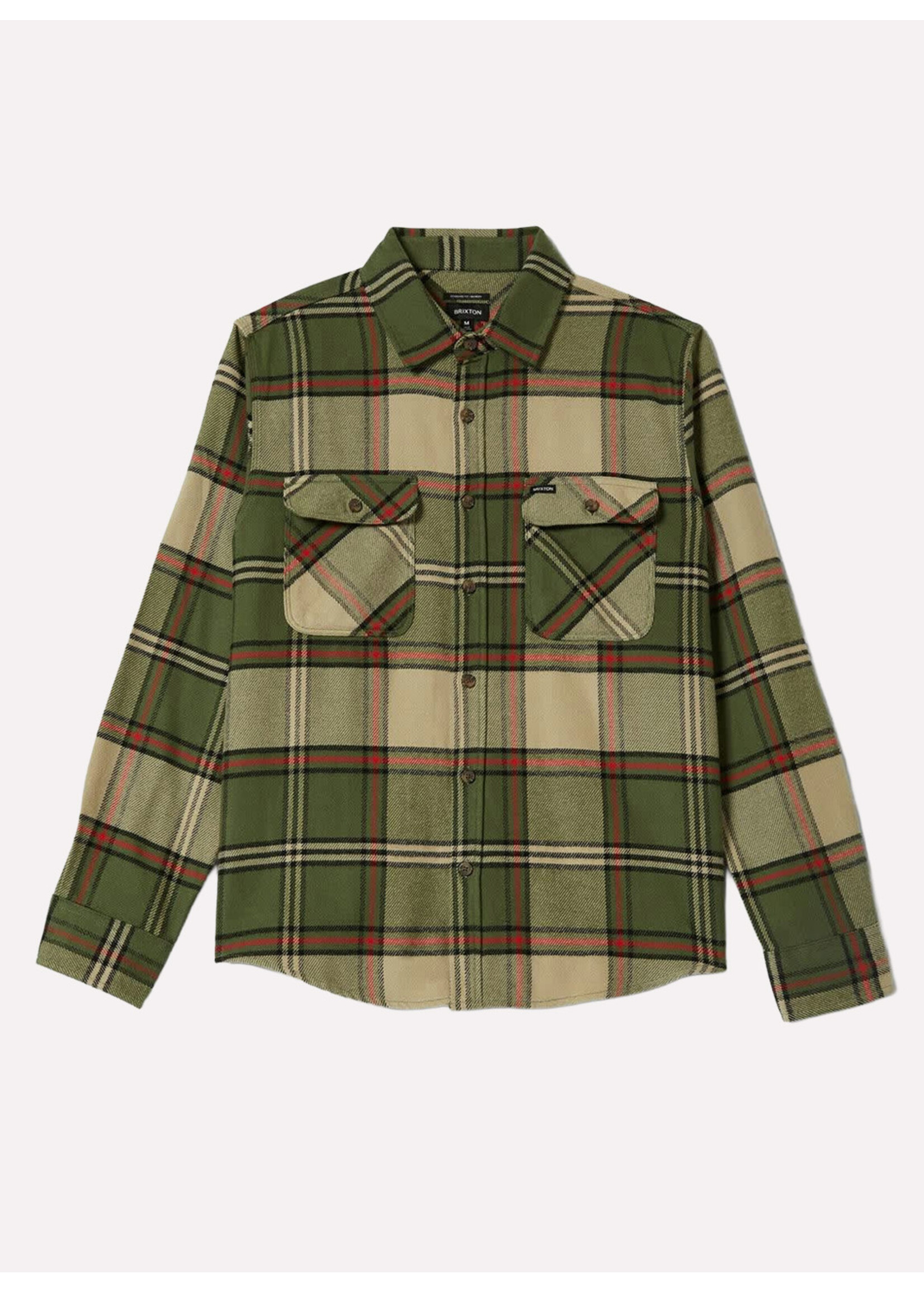 Brixton Bowery Flannel Wild Green/Elm 01213-WGEAR