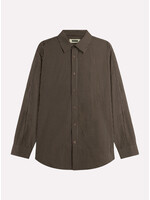Woodbird WBJong Stripe Shirt Brown 2536-715