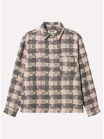 Woodbird WBGlixto Structure Shirt Grey Brown 2536-702