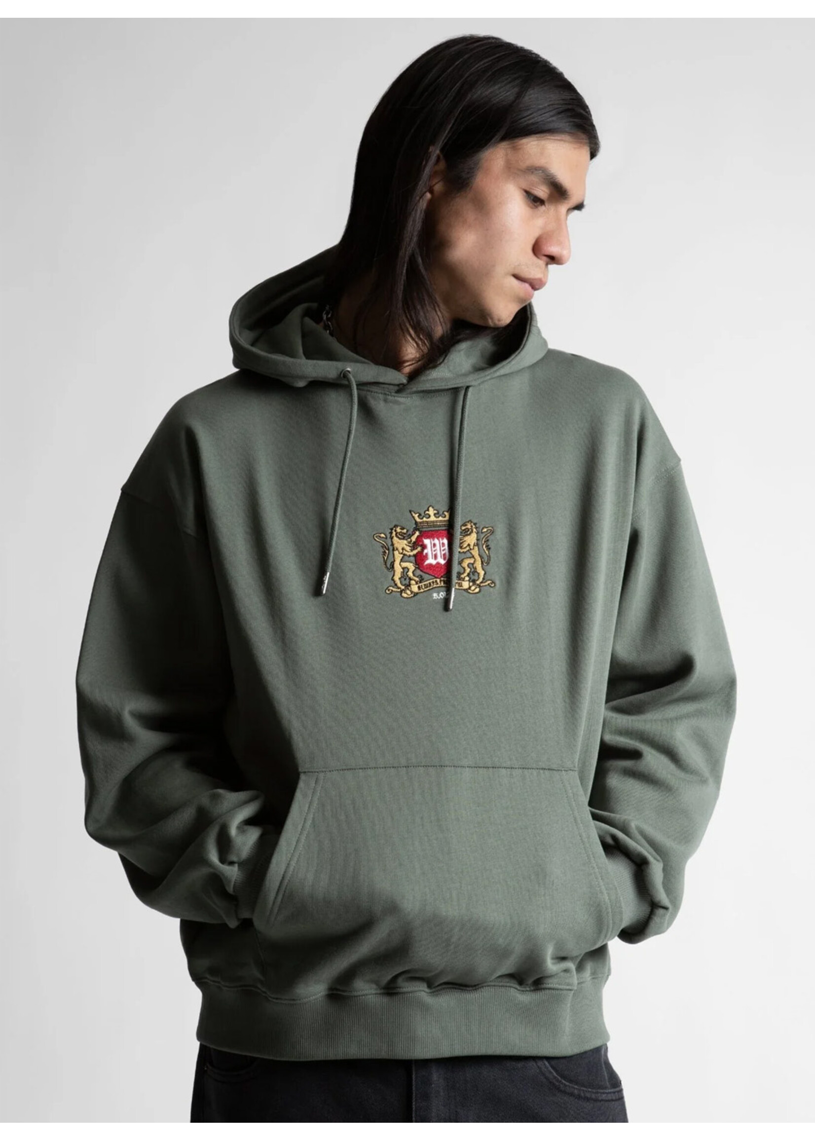 Wasted Paris Crest Hoodie Lichen Green WPFA25FL008