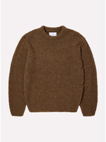 Edwin Dun Textured Sweater Taupe Garment Washed I034134