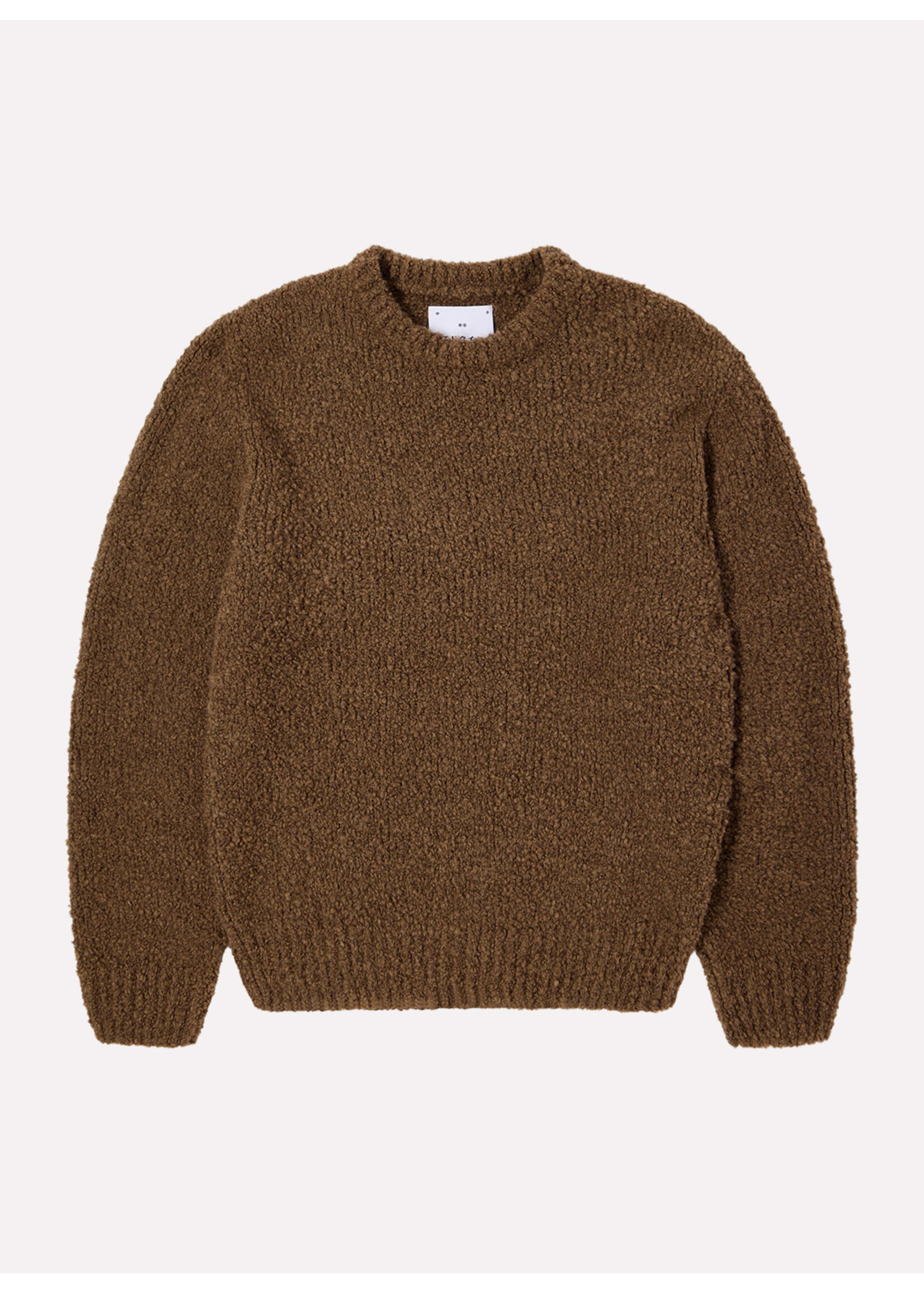 Edwin Dun Textured Sweater Taupe Garment Washed I034134