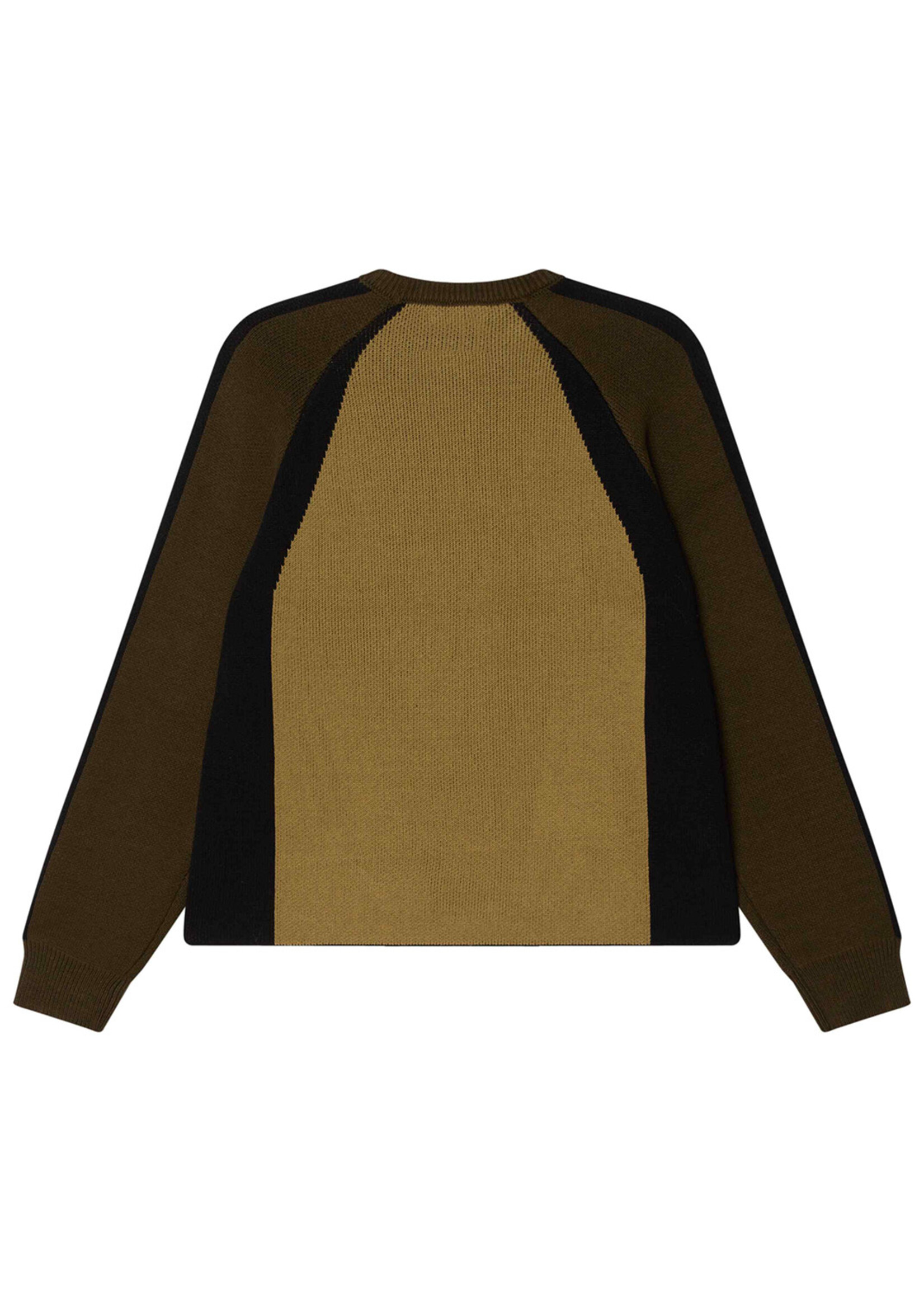 Obey Raglan Crewneck Sweater Mermaid Green 151000116-MMG