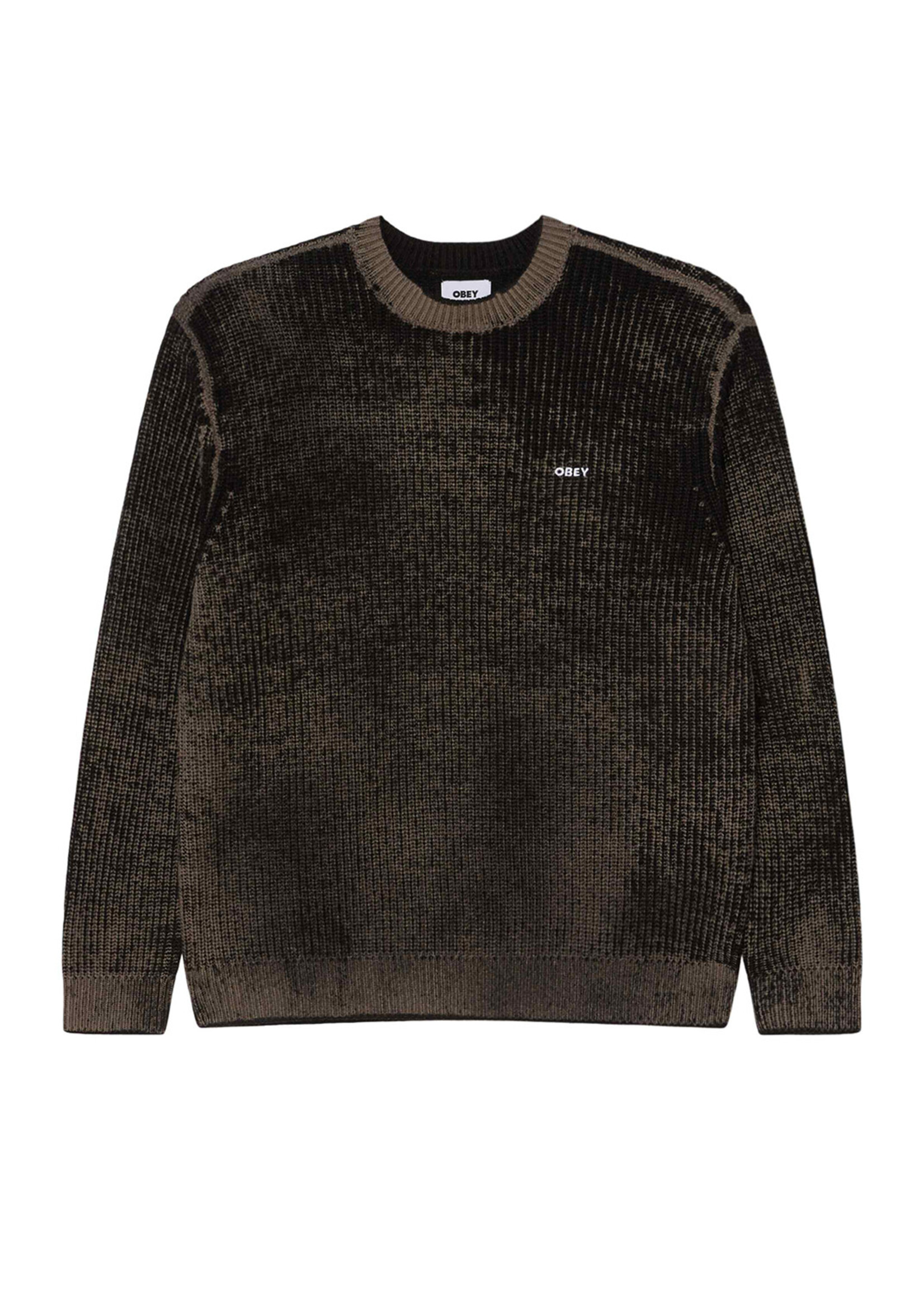 Obey Obey Spray Effect Sweater Black Multi 151000109-BKM