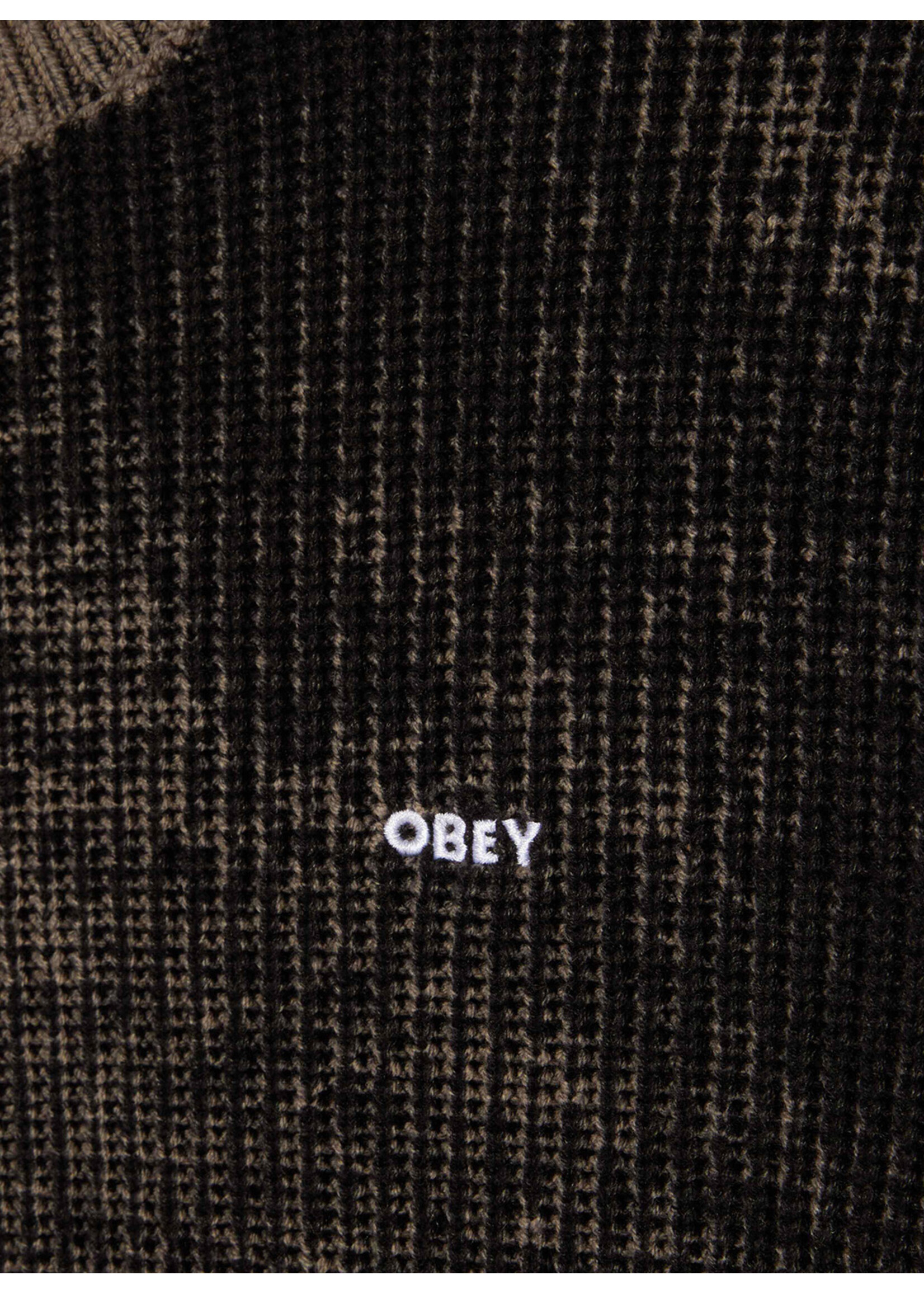 Obey Obey Spray Effect Sweater Black Multi 151000109-BKM