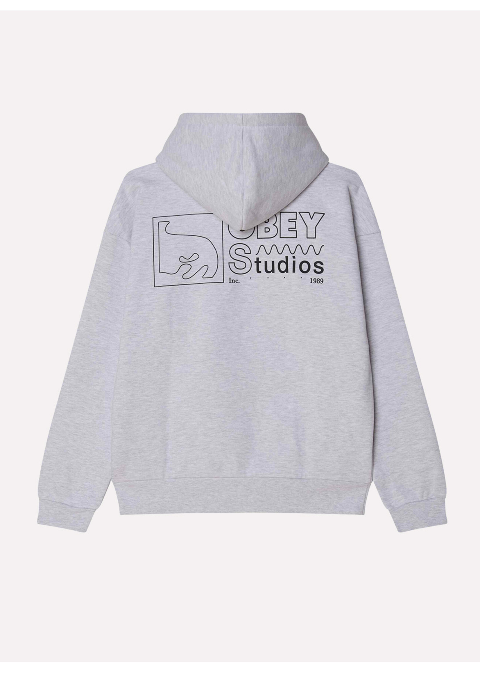 Obey Nico Extra Heavy Hood Ash Grey 112470255-AGRY