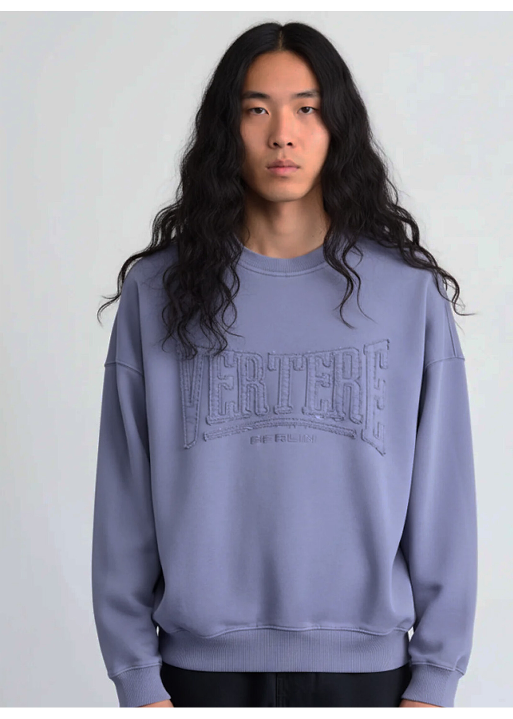Vertere Berlin Uppercut Patch Sweater Washed Purple VER-S137-WSDPUR