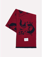 Gothic Ladies Scarf Fiery Red I035717