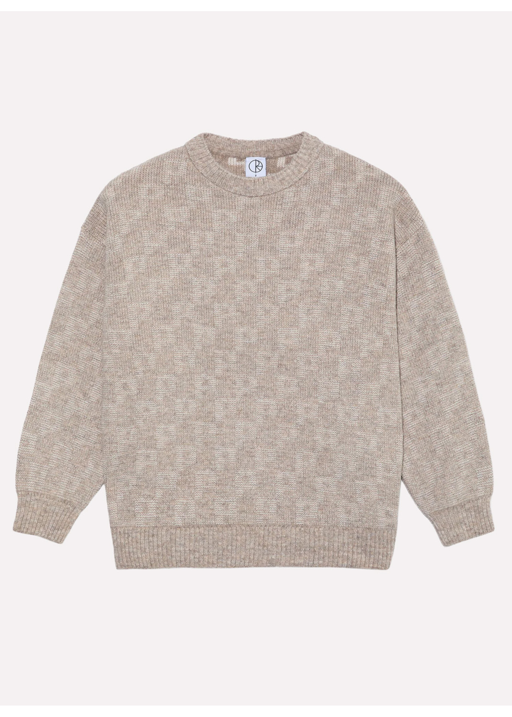 Polar Skate Co. George Sweater P Pattern Sand PSC-F25-57