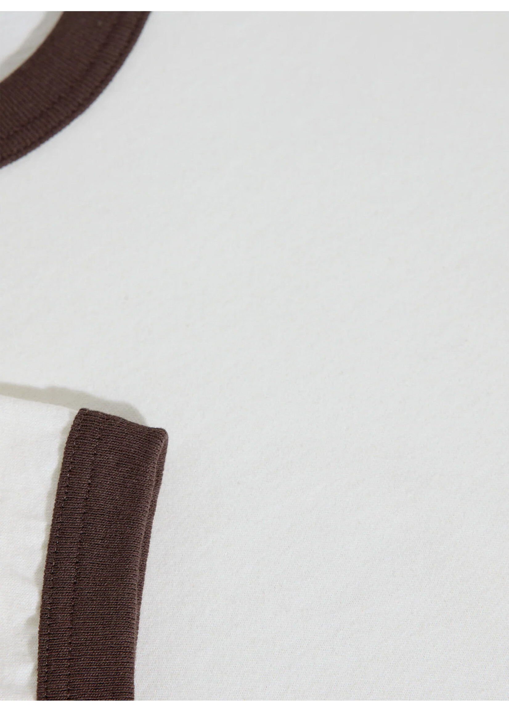 Polar Skate Co. Ringer Tee Ivory/Chocolate PSC-F25-20