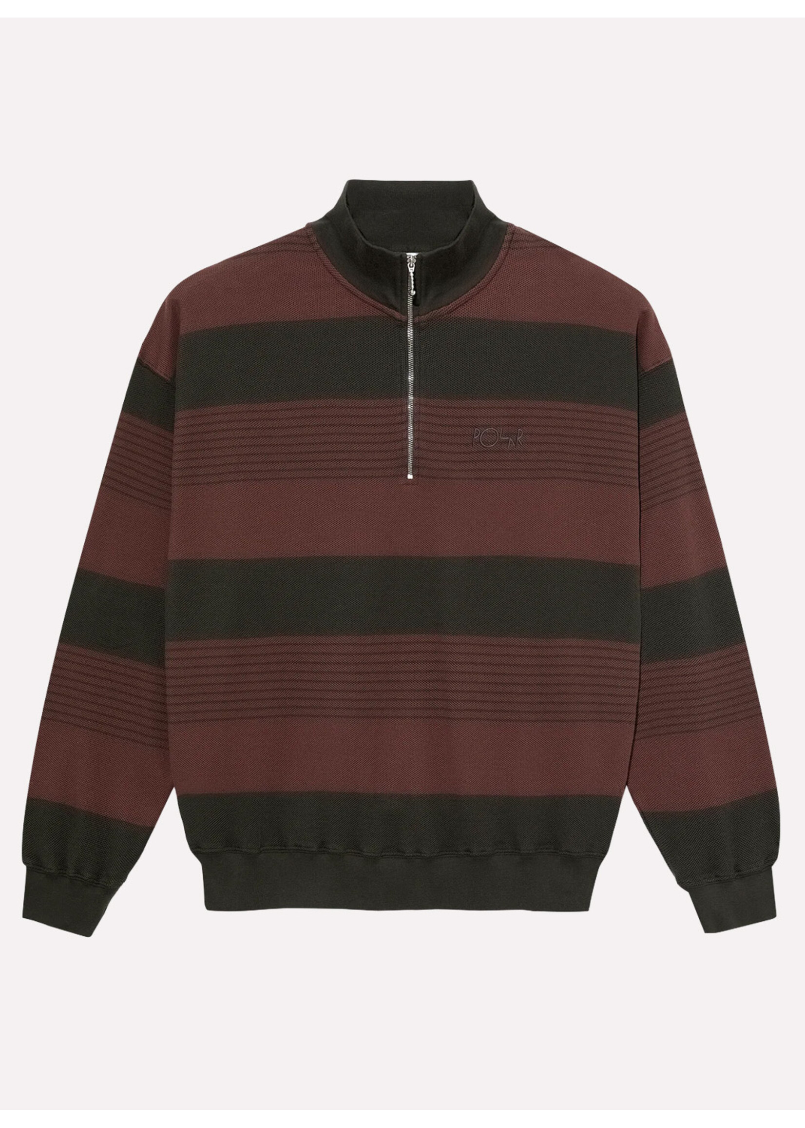 Polar Skate Co. Surf Half Zip Sweater Dirty Black/Brownstone PSC-F25-14