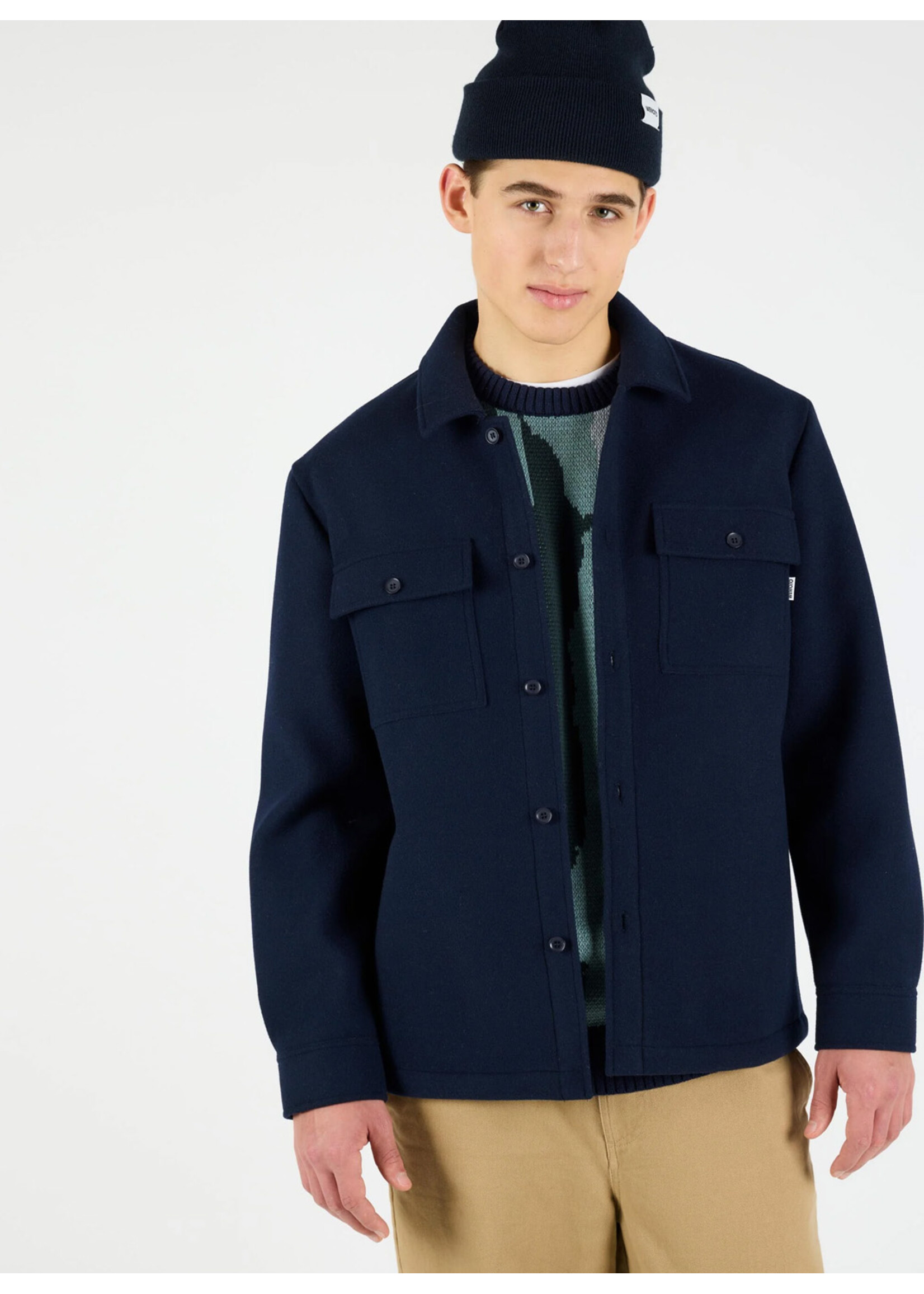 Wemoto Jean Shirt Navy Blue 261.321-400