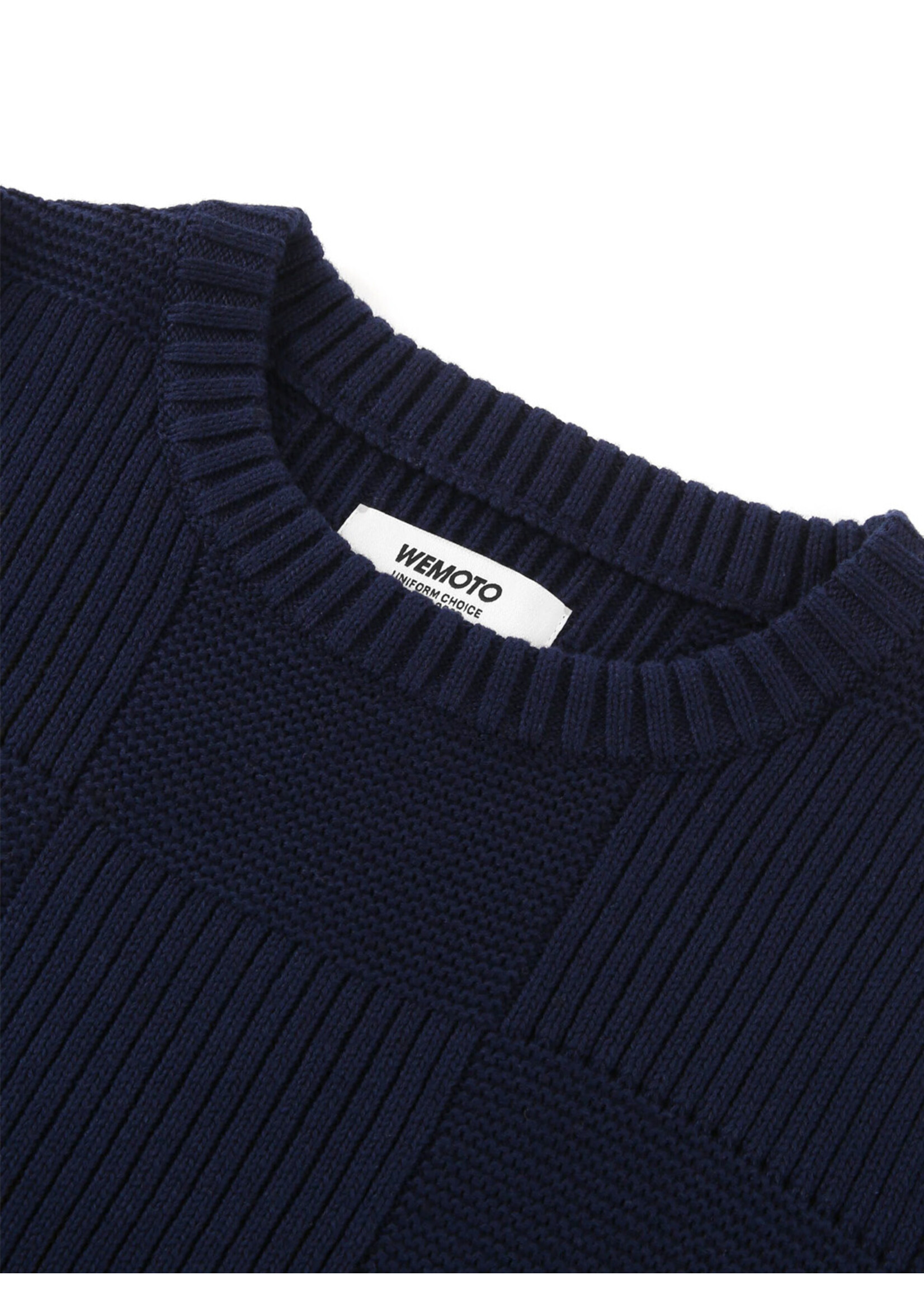 Wemoto Johnson Sweater Navy Blue 261.509-400