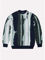 Wemoto Johnson Sweater Navy Blue-Dark Green 261.506-486