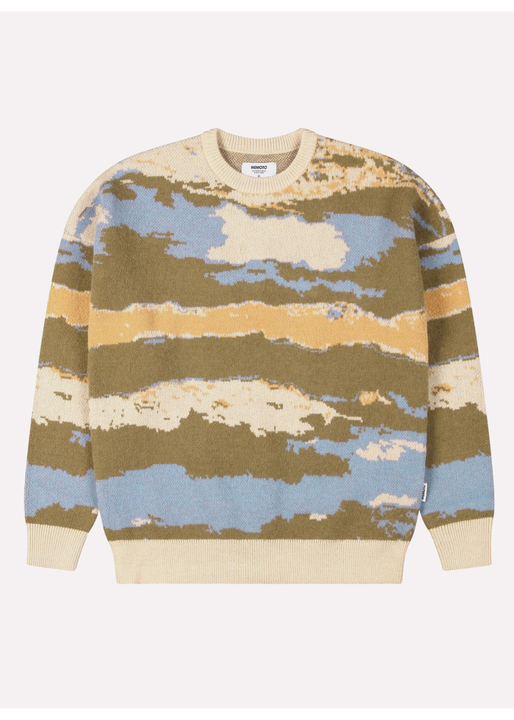 Wemoto Shane Sweater Light Olive-Blue Stone 261.501-673